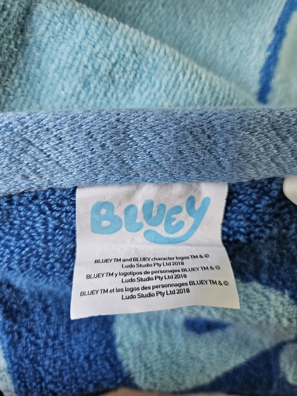 Bluey Bingo Beach Bath Towel Soft 100% Cotton Embroidered Applique 33
